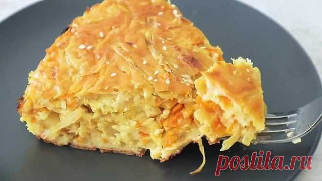Самый ВКУСНЫЙ капустный ПИРОГ! Бюджетный пирог для всей семьи!