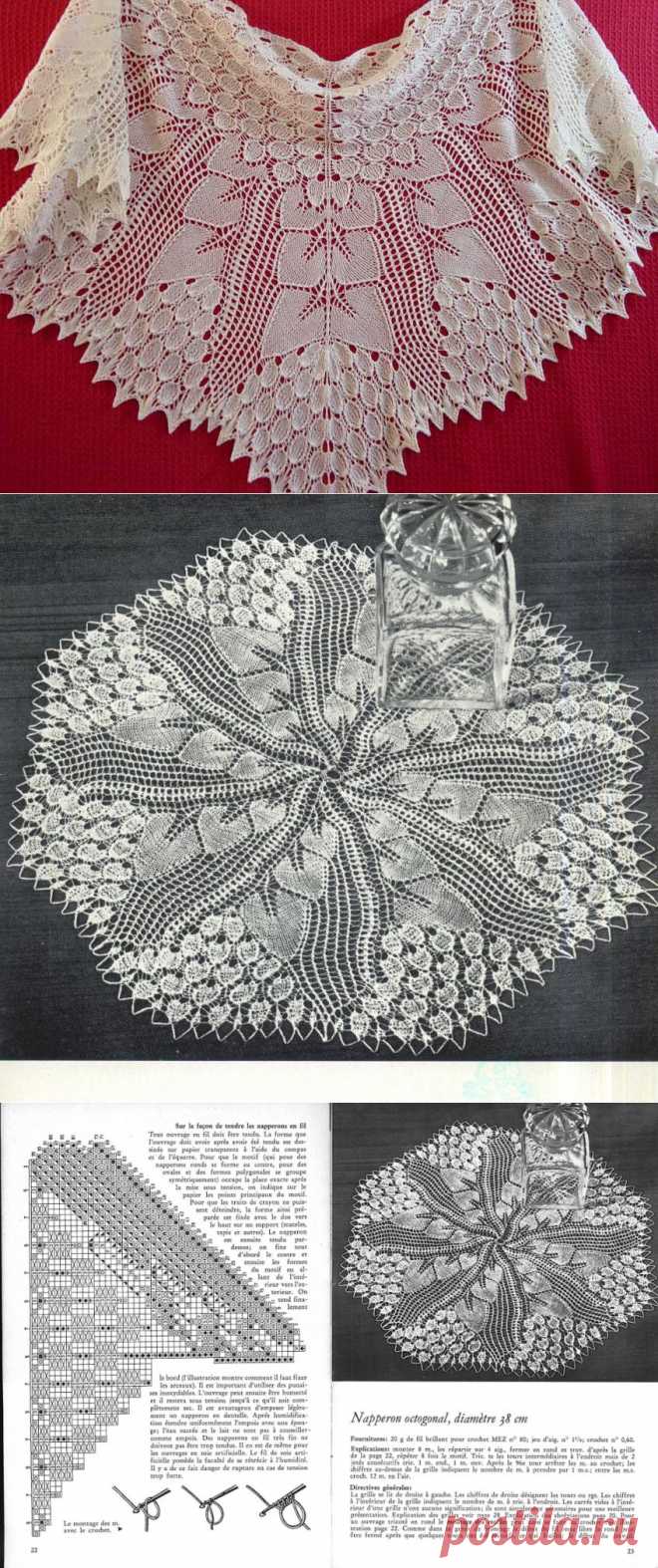 Салфетка,шаль Яблонька.