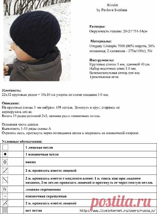 ШАПКА СПИЦАМИ 