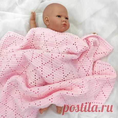 Узор для детского пледа крючком