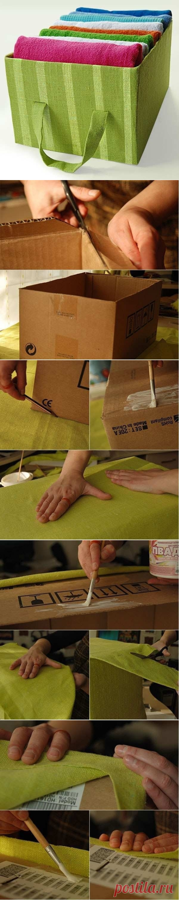 Делаем коробку для хранения вещей своими руками