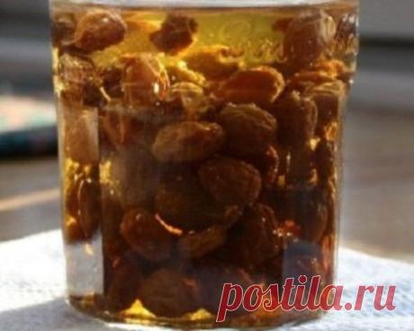 Очищение печени изюмом.