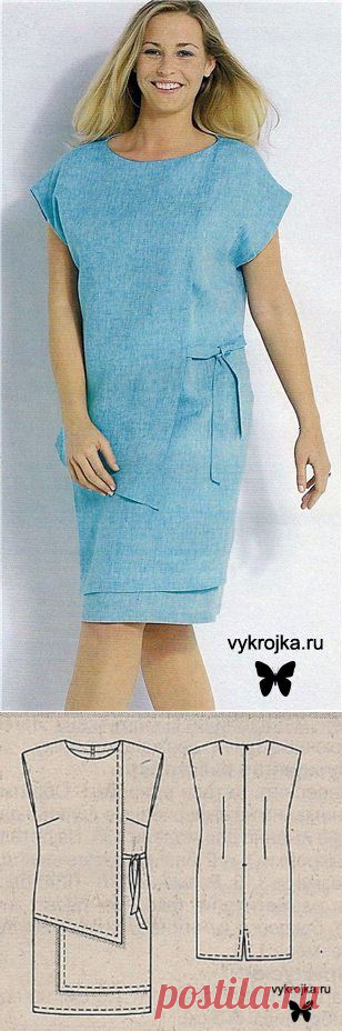 Выкройка платья-фартука - скачать выкройку платья бесплатно с выкройка.ру Страница 0