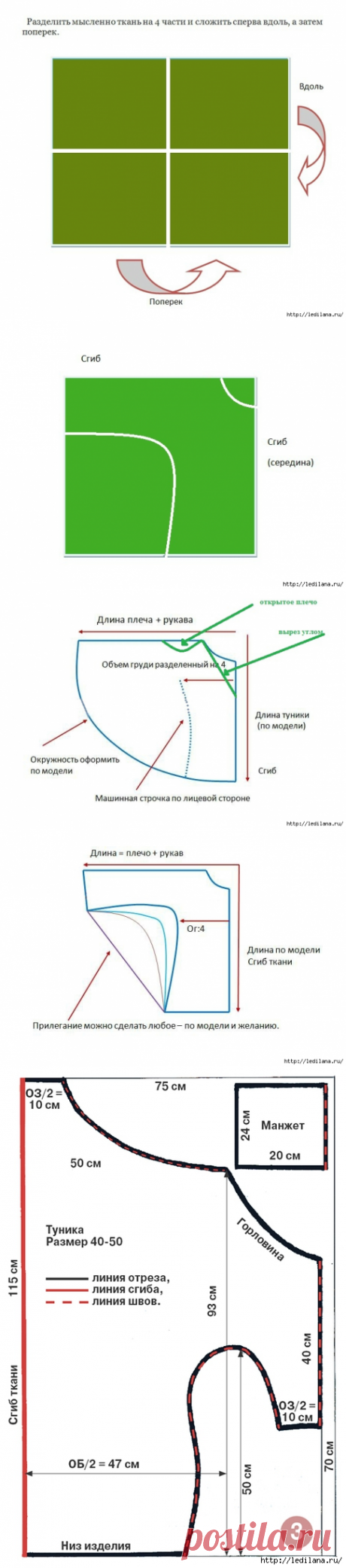 Как правильно выбрать и выкроить тунику