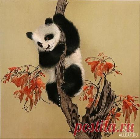 Потрясающей красоты китайская вышивка