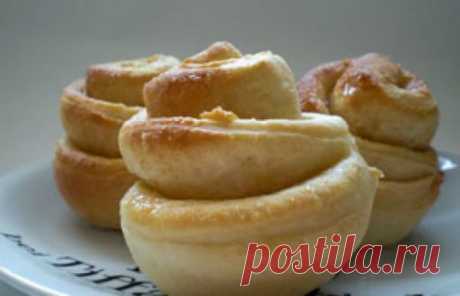 Карамельные булочки с глазурью