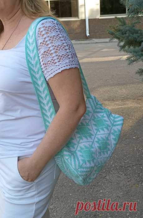 Жаккард крючком. Адаптация мочилы. | Дочь Арахны | Дзен