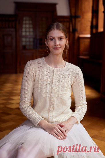 Кардиган с романтичным названием Вальс...Waltz lace cardigan by Lea Petäjä