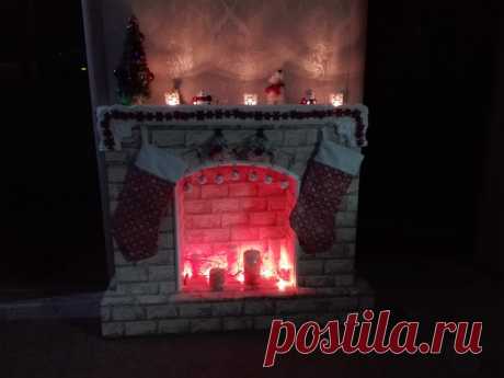 Рождественский новогодний камин своими руками вместе с котом Федором! Мастер класс