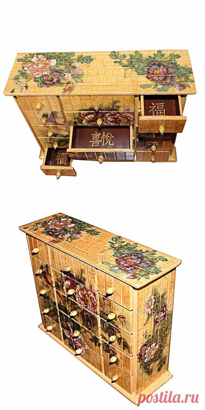 Миникомодик "Пионы" - магазин Лавка Рукодельников