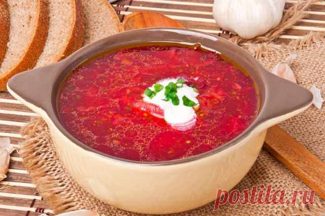 Постный борщ
