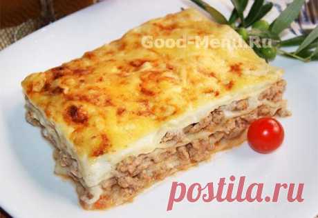 ЛАЗАНЬЯ - рецепт с пошаговыми фото