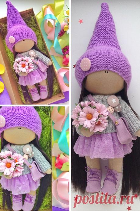 Handmade doll Tilda doll Fabric doll toy by AnnKirillartPlace