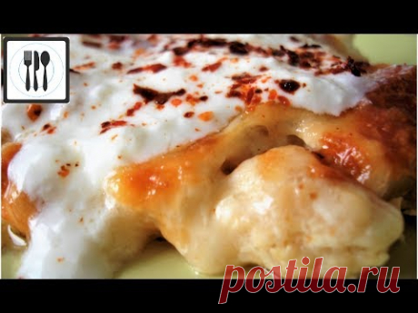Цветная Капуста в духовке под сырно-сливочным соусом Бешамель