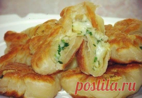 Кефирные конвертики с сыром