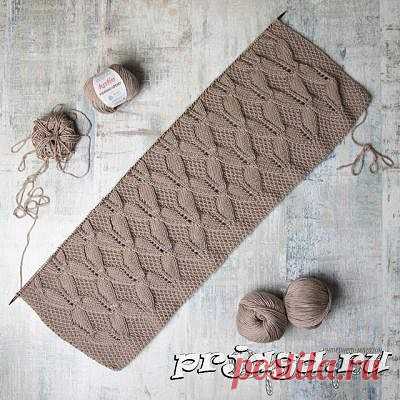 Красивые узоры спицами(листочки,косы,рельефы)
