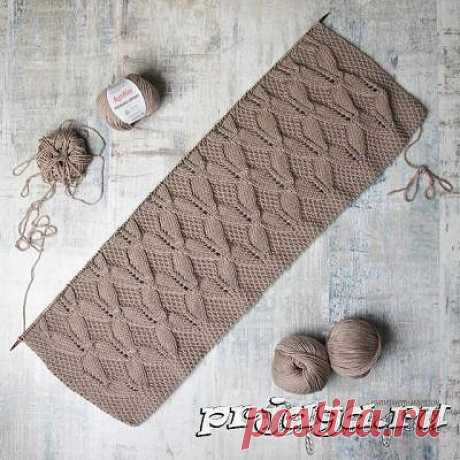 Красивые узоры спицами(листочки,косы,рельефы)