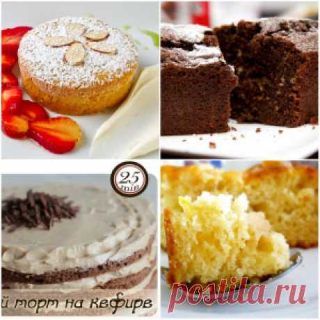 Торт на кефире: рецепт с фото простой