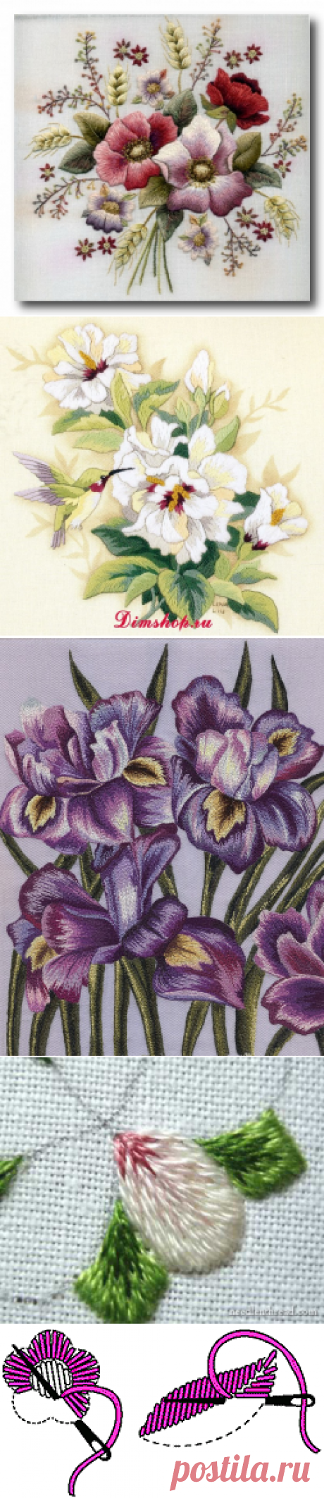 Бесподобная вышивка гладью — Рукоделие