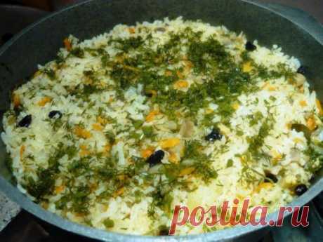 Плов с грибами и барбарисом
