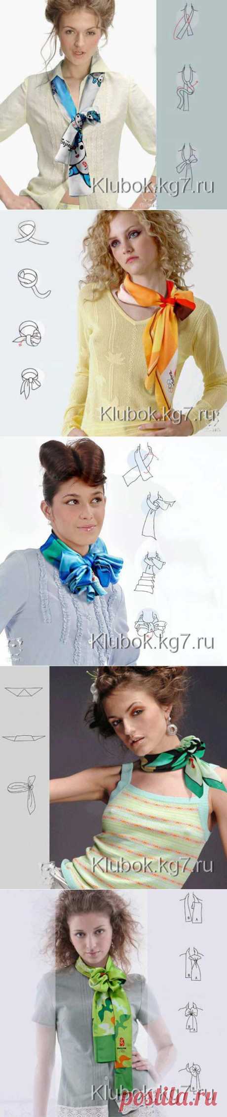 Как завязать шарфик!