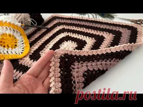 Очень просто для начинающих💥 Изготовление модели одеяла крючком