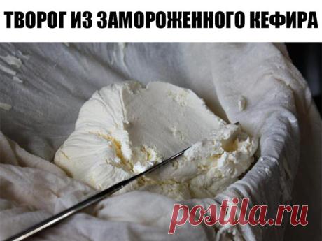 ТВОРОГ из ЗАМОРОЖЕННОГО КЕФИРА (Простокваши) Супер рецепт!!! 


Всем  рекомендую!!! Интересный рецепт попался на глаза..  очень было 
любопытно..., что получится? 

Взяла 2 литра кефира 3.2%, положила на ночь в морозилку, утром  разрезала пакет, и в марлю на разморозку... 
получилось 700 гр. сыво ротки чудесной, и 480 гр, такого  творожка...  
Прежде всего нужно заморозить простоквашу (я замораживала на ночь). 
Когда кефир замерзнет, пакет разрезать, а его содержимое вылож...