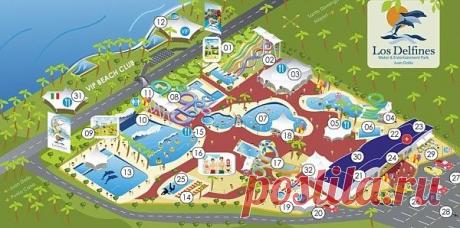Новый аквапарк Los Delfines в Доминиканской республике. В популярном курортном городе Хуан-Долио, находящимся на востоке Доминиканы, отрылся новый аквапарк, сообщает министерство туризма страны. Расположенный на 12-ом км восточной автомагистрали, ведущей из Пунта-Каны в Хуан-Долио, аквапарк предлагает гостям 17 современных водных аттракционов различных видов и высоты. На сегодняшний день аквапарк Los Delfines является самым крупным в Карибском регионе. Как поясняют создатели, концепция аквапарка