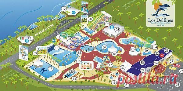 Новый аквапарк Los Delfines в Доминиканской республике. В популярном курортном городе Хуан-Долио, находящимся на востоке Доминиканы, отрылся новый аквапарк, сообщает министерство туризма страны. Расположенный на 12-ом км восточной автомагистрали, ведущей из Пунта-Каны в Хуан-Долио, аквапарк предлагает гостям 17 современных водных аттракционов различных видов и высоты. На сегодняшний день аквапарк Los Delfines является самым крупным в Карибском регионе. Как поясняют создатели, концепция аквапарка