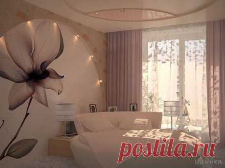 Интерьеры спальных комнат | 131 фотография