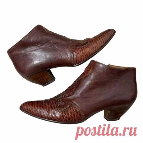 Paloma Italian Leather Ankle Boot Bootie Womens 7.5 AA Narrow Fit | eBay