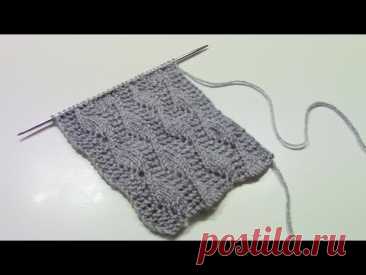 Ажурный узор спицами Песчаный вихрь🤎Knitting patterns