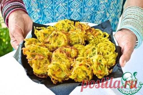 Луковые оладьи