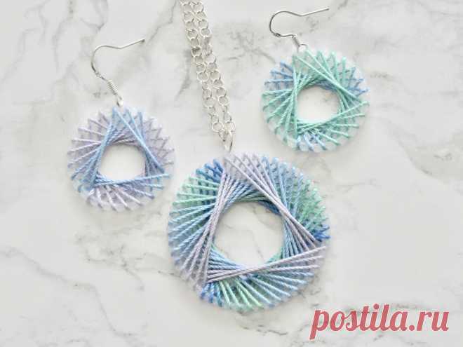 String Art Earrings and Necklace: 7 Steps (with Pictures)
