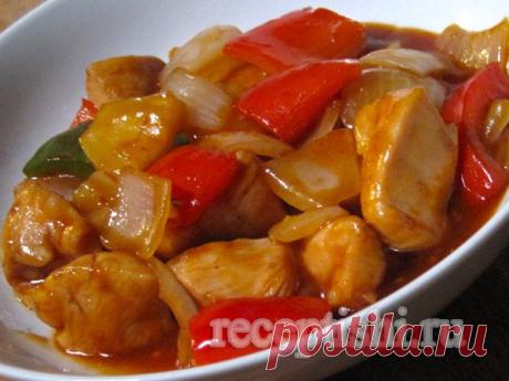 Курица в кисло-сладком соусе | Кулинарные рецепты с фото на Рецептыши.ру