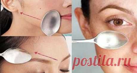 Невероятное омоложение — ложечный массаж!
Техника массажа очень проста. Нужно взять чайные или десертные ложки, можно стальные, стакан холодной воды с несколькими кубиками льда, миска с подогретым растительным маслом. Затем можно проводить процедуру согласно такой схеме:
1. Смыв косметику с лица, на него наносят увлажняющий крем, а ложки предварительно протирают спиртом.
2. Охладив ложки в ледяной воде, прикладывают их к верхним векам. Повторяют прикладывания 5 раз. Затем ту же манипуляцию не