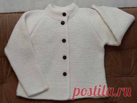 жакт реглан сверху платочной вязкой / Вязание спицами. Работы пользователей / PassionForum - мастер-классы по рукоделию