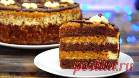 Потрясающий вкус! Торт "Орешек" в карамели В этом торте идеальное сочетание шоколада, орехов и карамели. Для приготовления вам потребуются такие ингредиенты: — яйца, 5 шт; — сахар, 150 – 170 г; — масло растительное, 90 мл; — кефир, 160 г; — какао, 40 г; — мука, 100 г; — крахмал, 60 г; — соль, ваниль по щепотке; — сода, 0.5 ч.л. […]