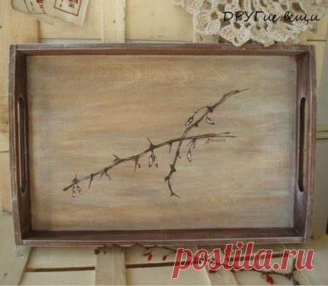 Цветное морение в декоре..