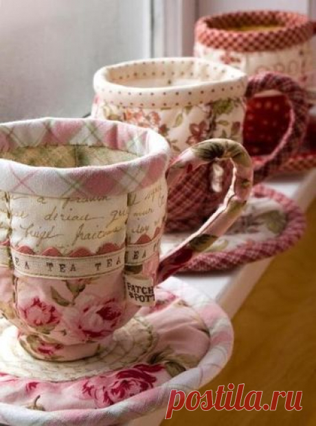 Текстильная посуда для мелочей, выкройки