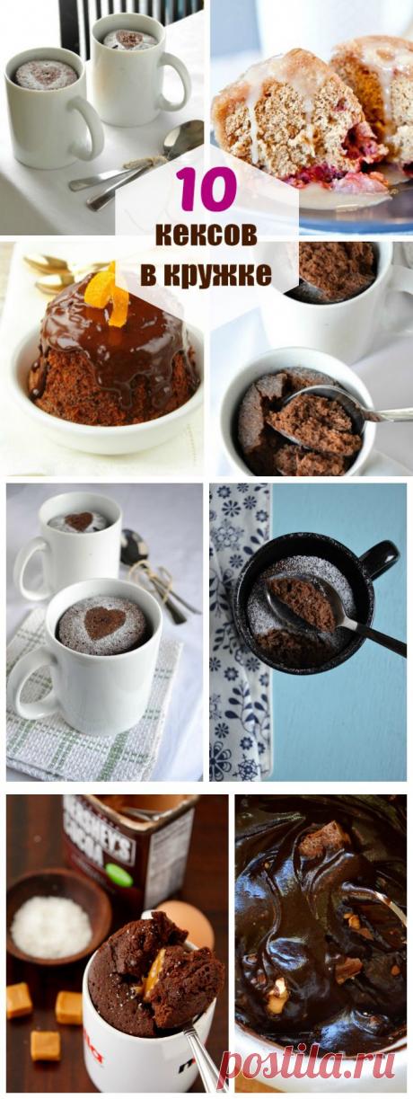 в микроволновке за 2 минуты: 10 лёгких рецептов кексов в кружке | Мамам, женщинам, бабушкам и очень любознательным.