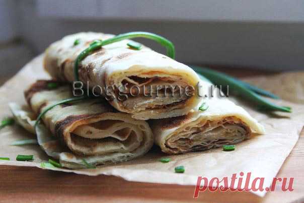 Тонкие картофельные лепешки из пресного теста... почему-то особенно вкусны!