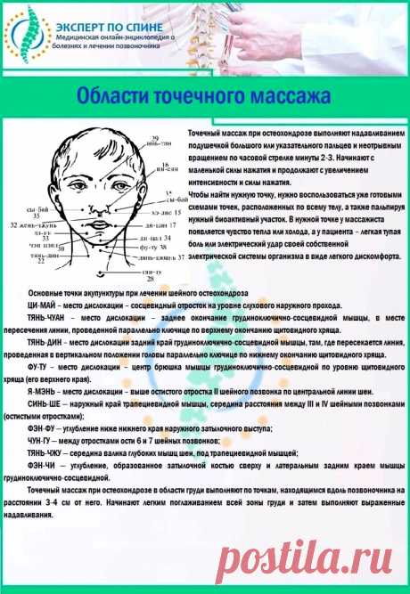 Области точечного массажа