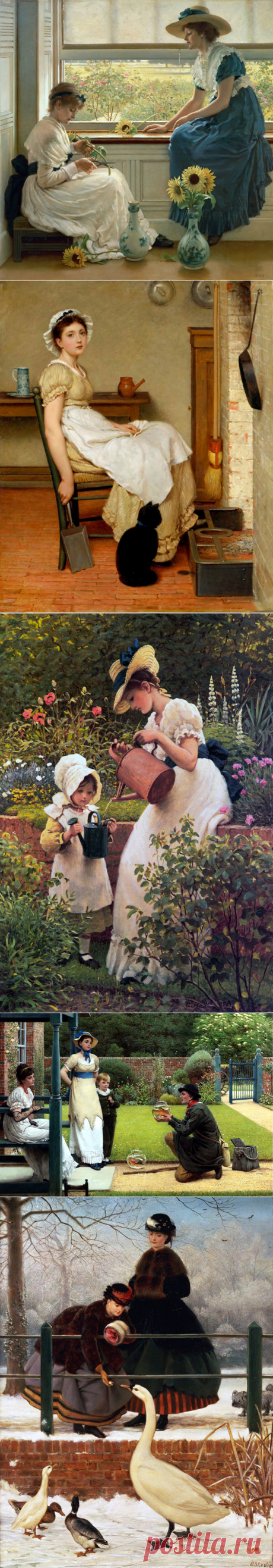 АНГЛИЙСКИЙ ХУДОЖНИК-ИЛЛЮСТРАТОР GEORGE DUNLOP LESLIE
