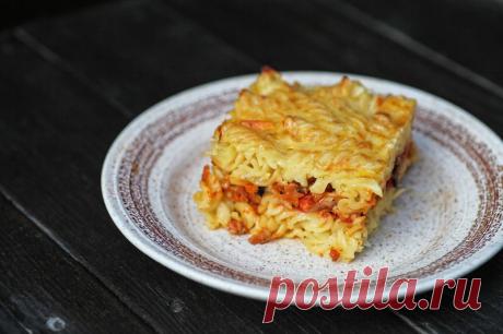 Макаронная запеканка..