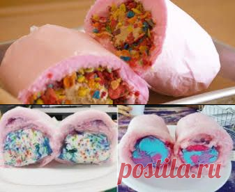 Cotton candy ice-cream burrito - Google Търсене