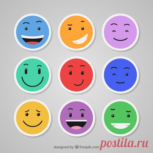 Красочные смайлики установить Более миллиона свободных векторов, PSD, фотографии и бесплатные иконки. Эксклюзивные халявы и все графические ресурсы, которые необходимые для ваших проектов