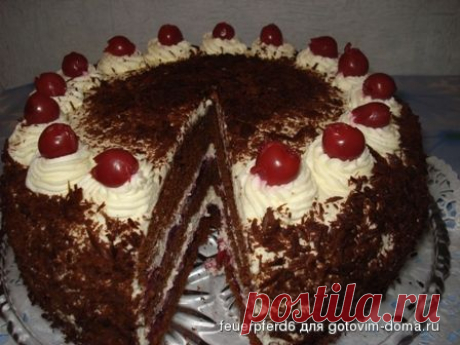 Шварцвальдский вишнёвый торт 2 • Бисквитные торты