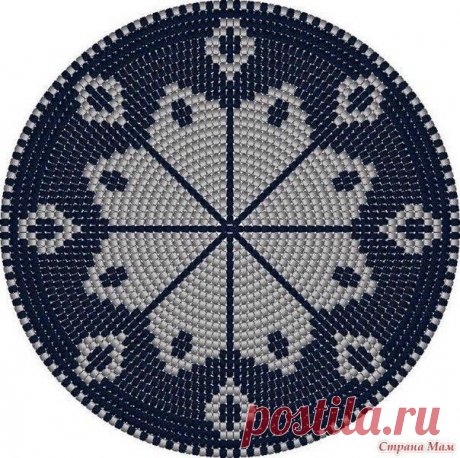 Круглые схемы для жаккарда крючком