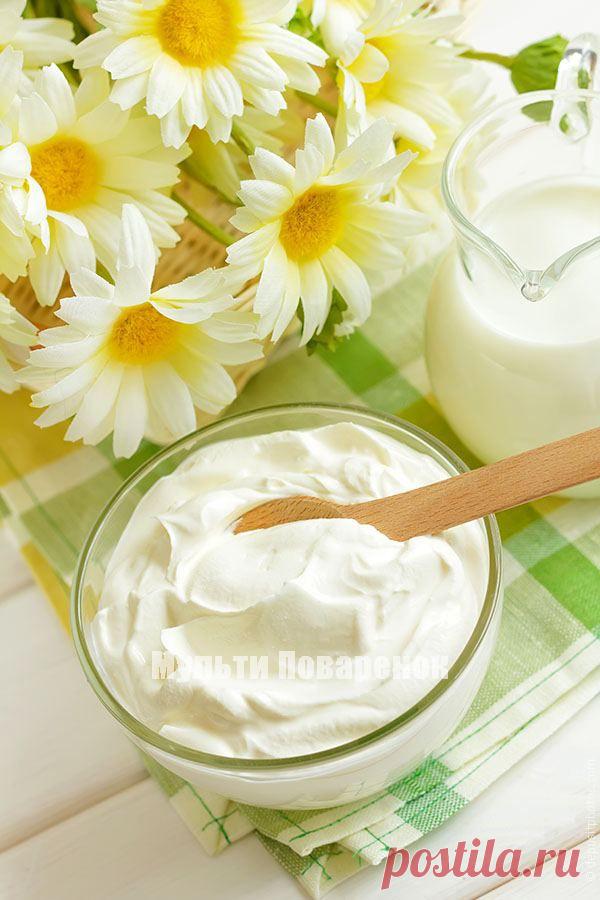 Йогурт в мультиварке-скороварке: рецепт густого сливочного домашнего йогурта | Мультиповаренок